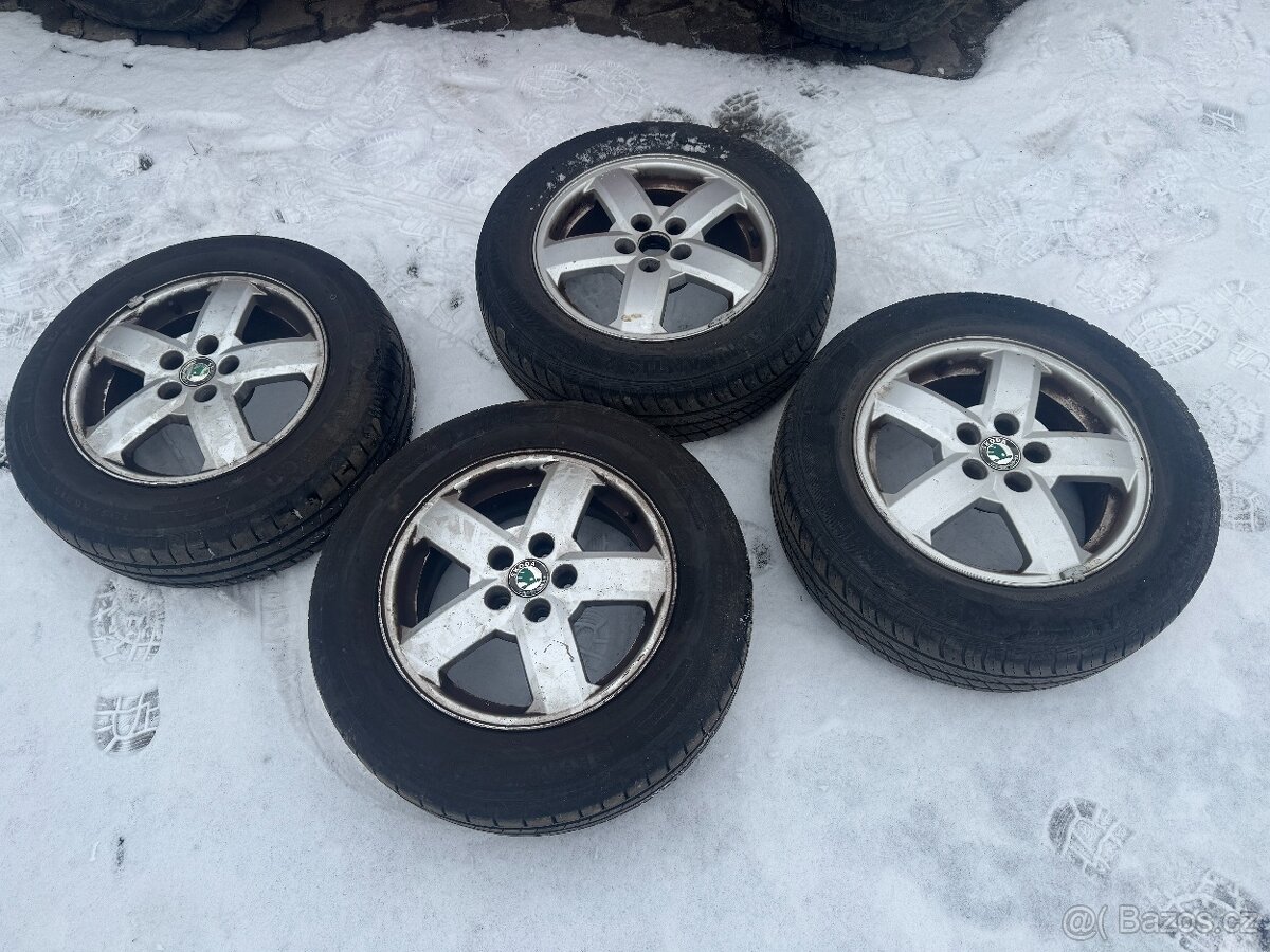 Alu kola R15 5x100 - letní obutí