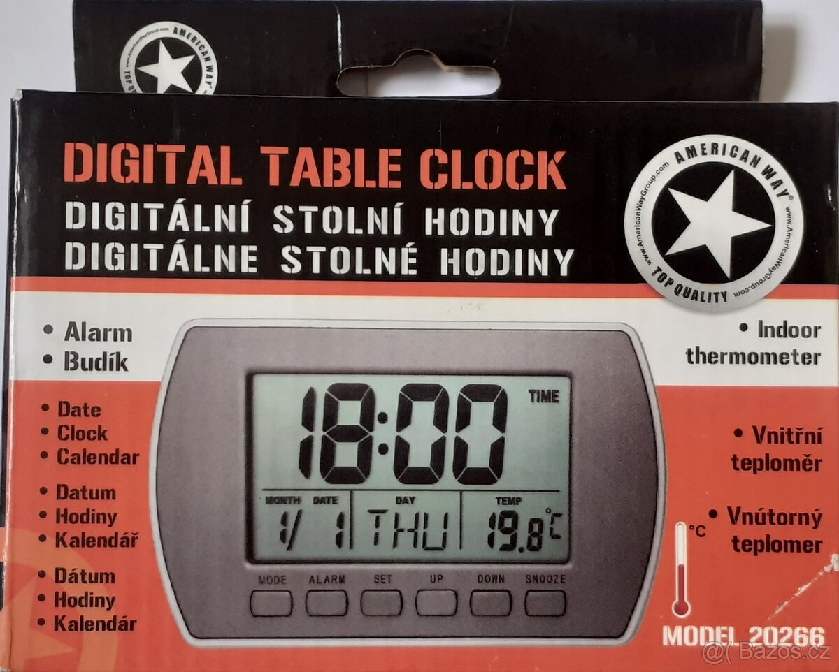 Digitální stolní hodiny