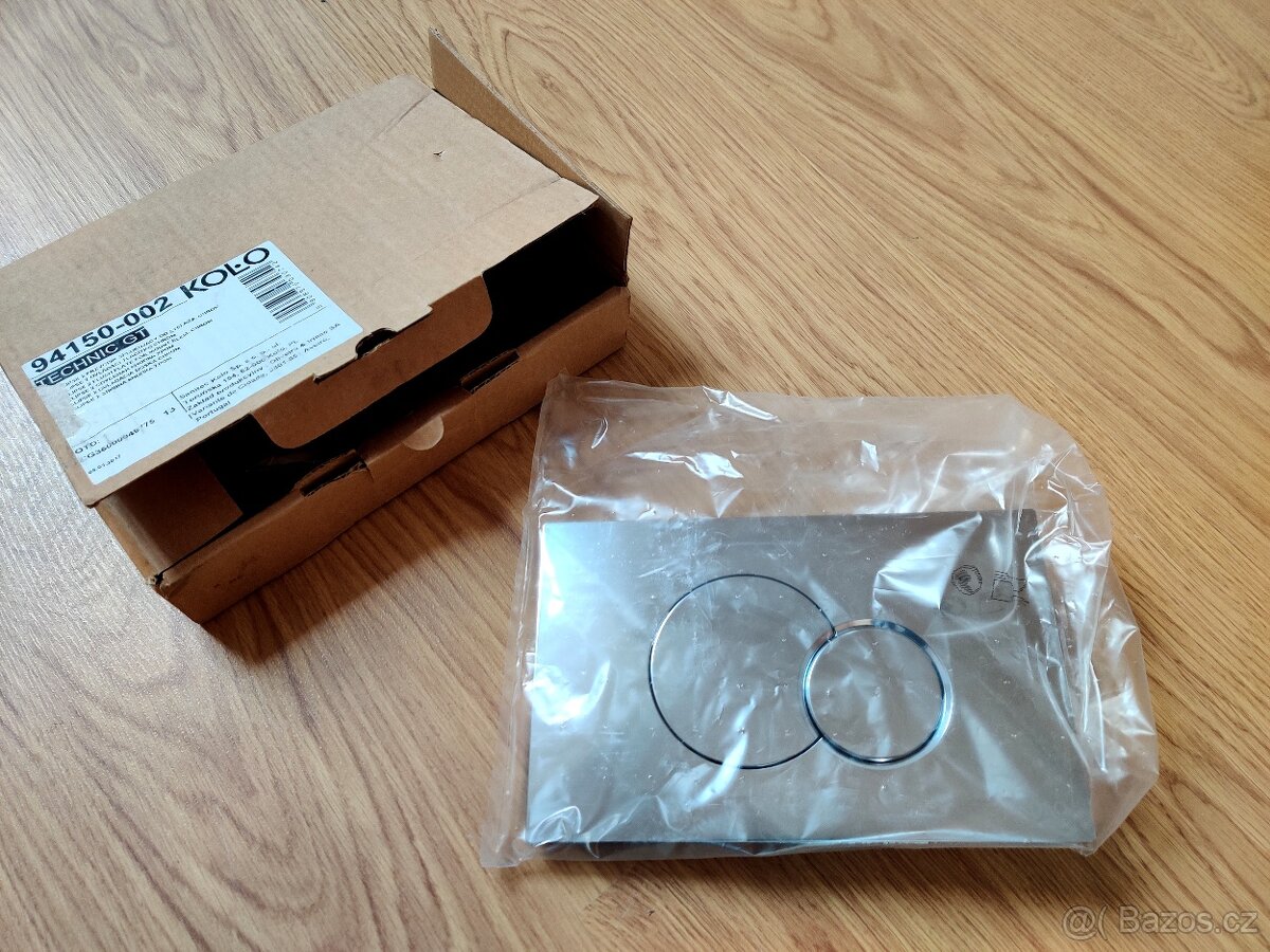 Chromové ovládací splachovací tlačítko