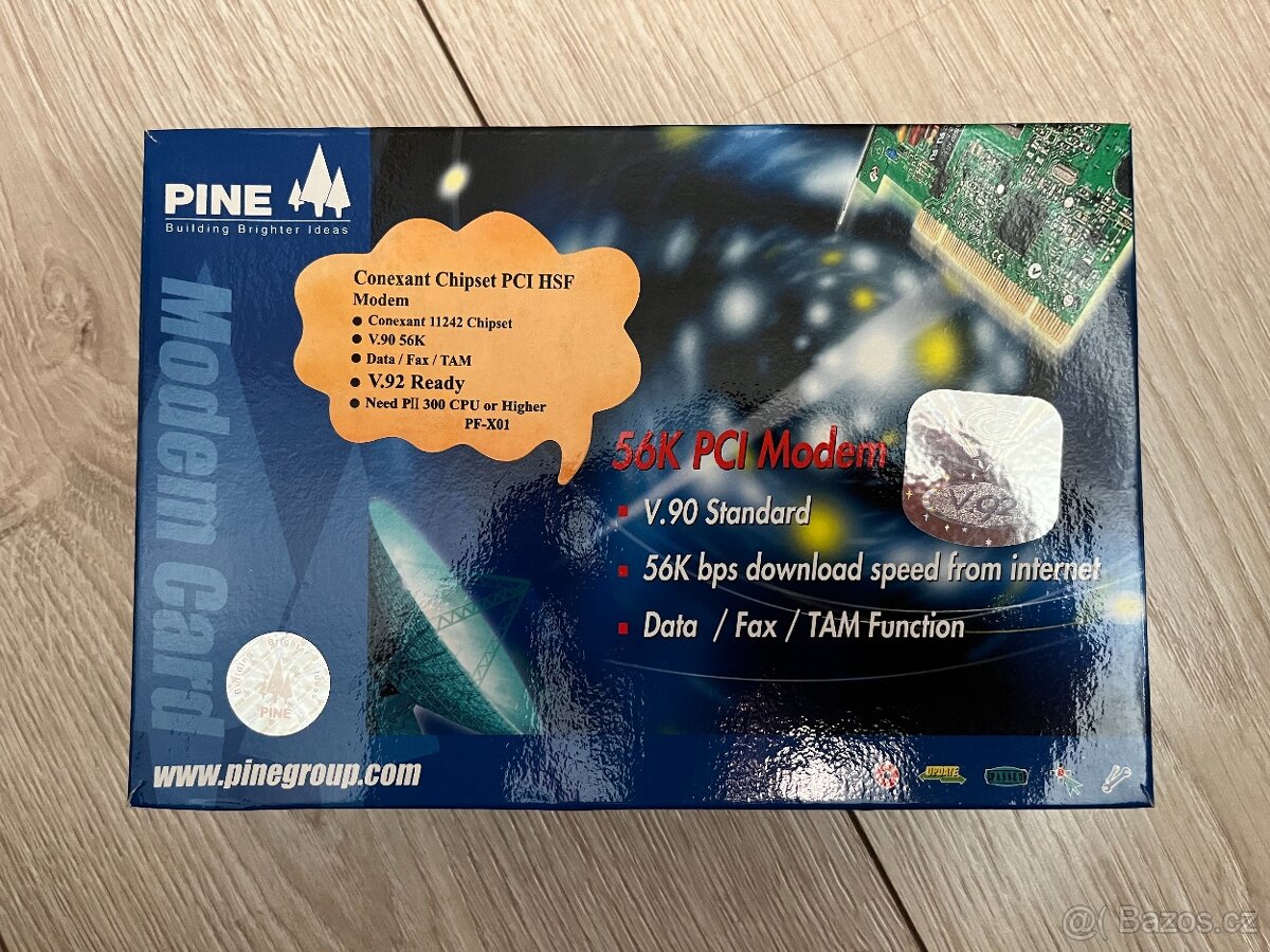 Sběratelská RARITA PINE 56K PCI Modem (Conexant)