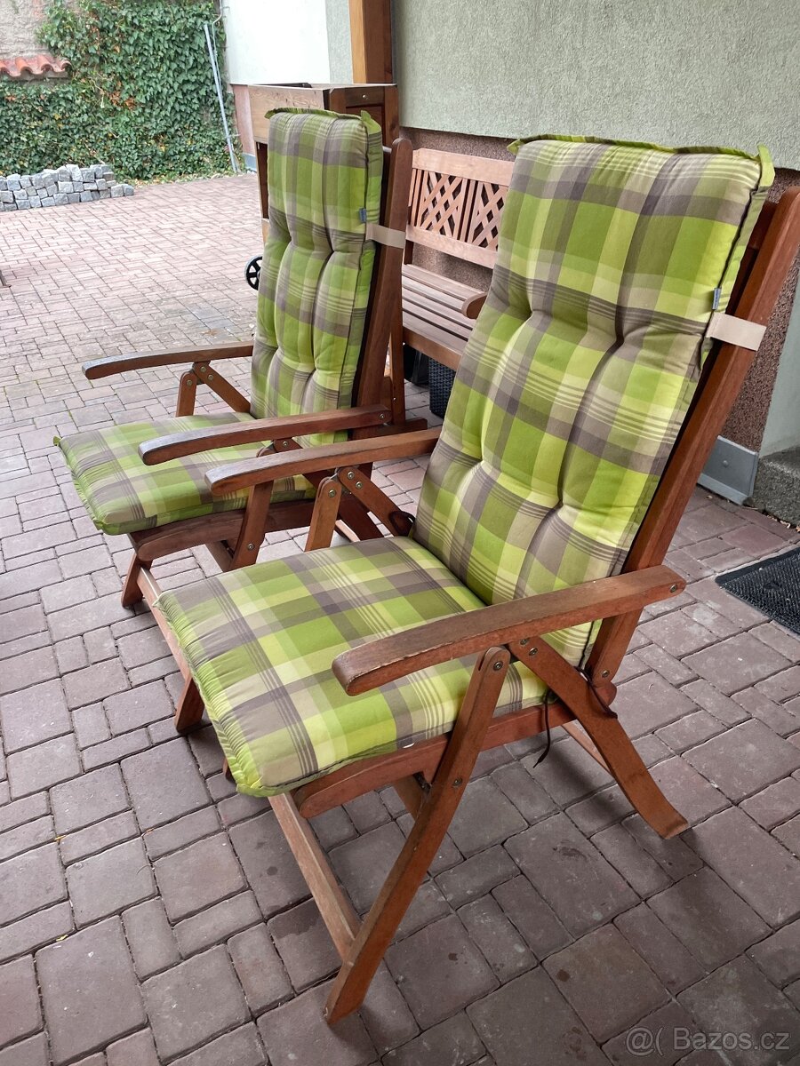 Doppler - zahradní nábytek, židle, stůl+podsedáky