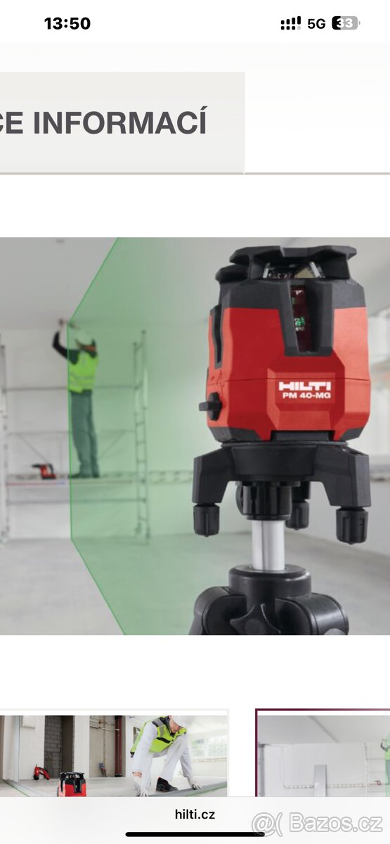 HILTI PM 40-MG multiliniový laser ročník 2023