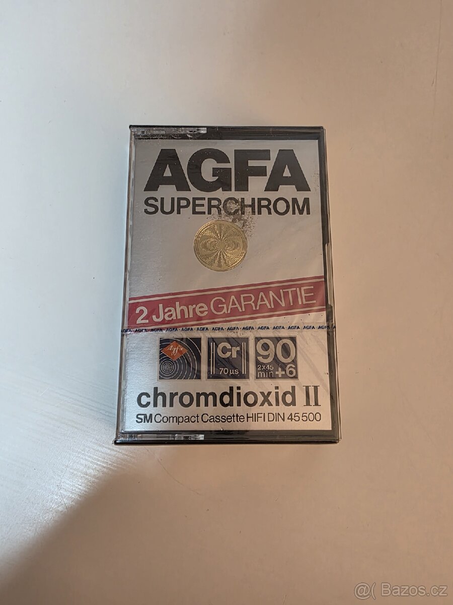 Audiokazeta AGFA Superchrom Chromdioxid II 90