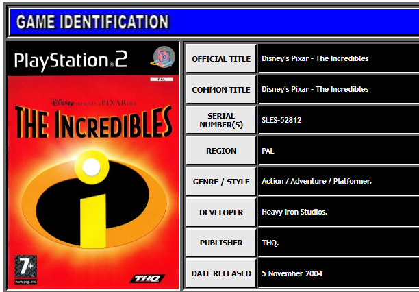 The Incredibles - Sony Playstation 2