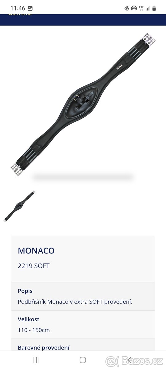 Podbřišnik KenTaur Monaco soft