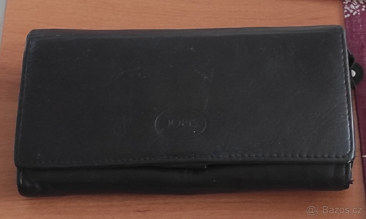 Dámská černá kožená peněženka zn.Jobis