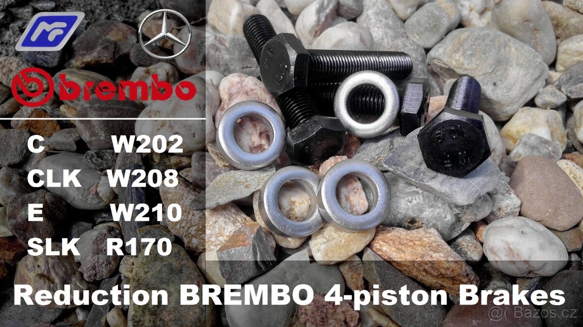 Redukční sada pro 4 pístkové brzdy Brembo Mercedes-Benz