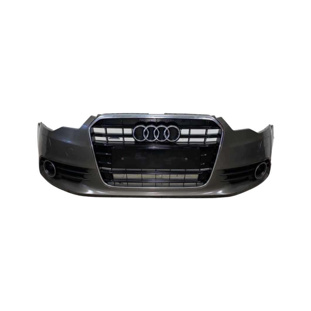 Přední nárazník šedá metalíza LY1P Audi A6 C7 4G r.v. 2014