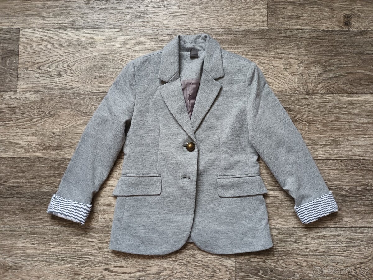 Dětské holčičí šedivé sako Zara Kids, 5 - 6 let
