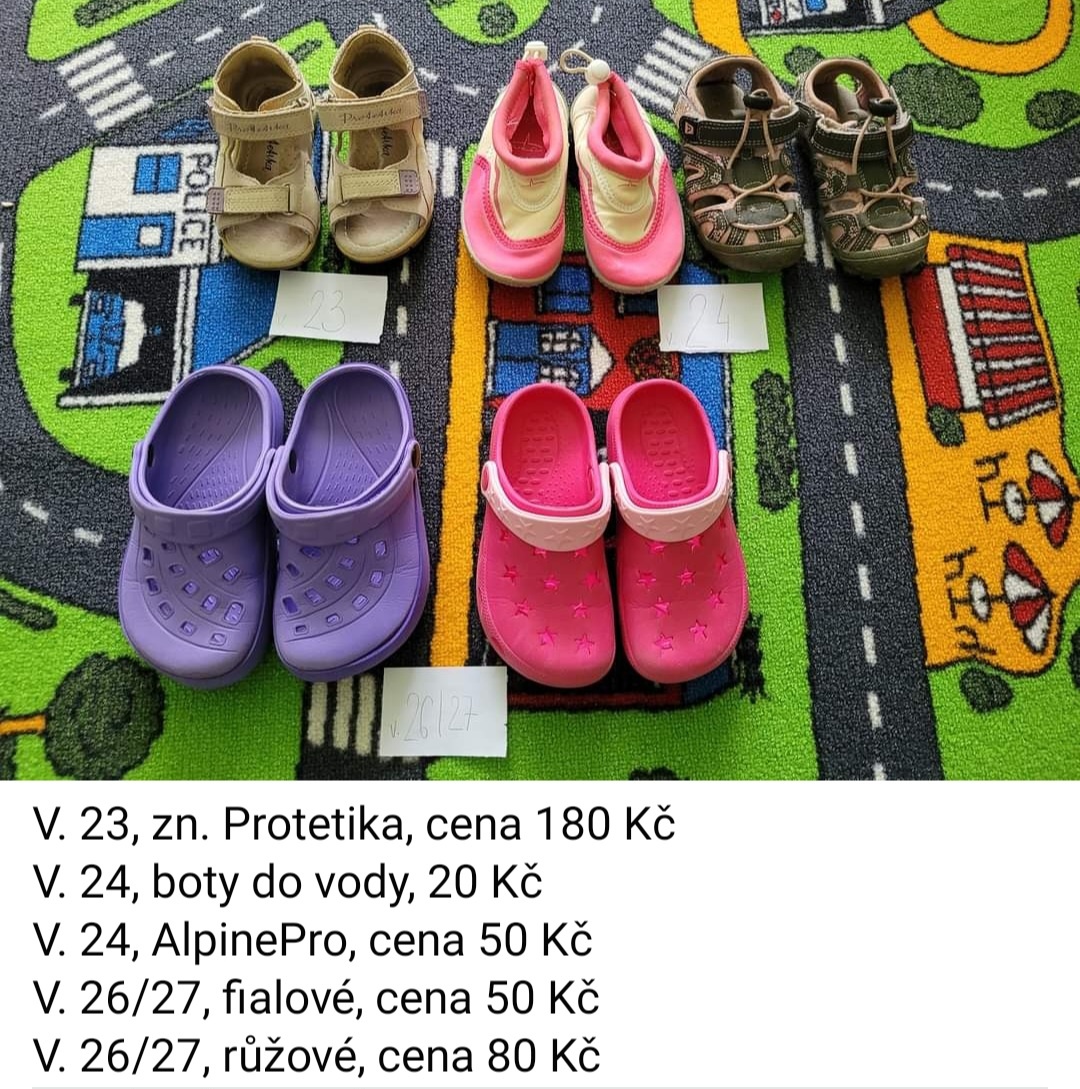 Letní boty pro holku, v. 23-27