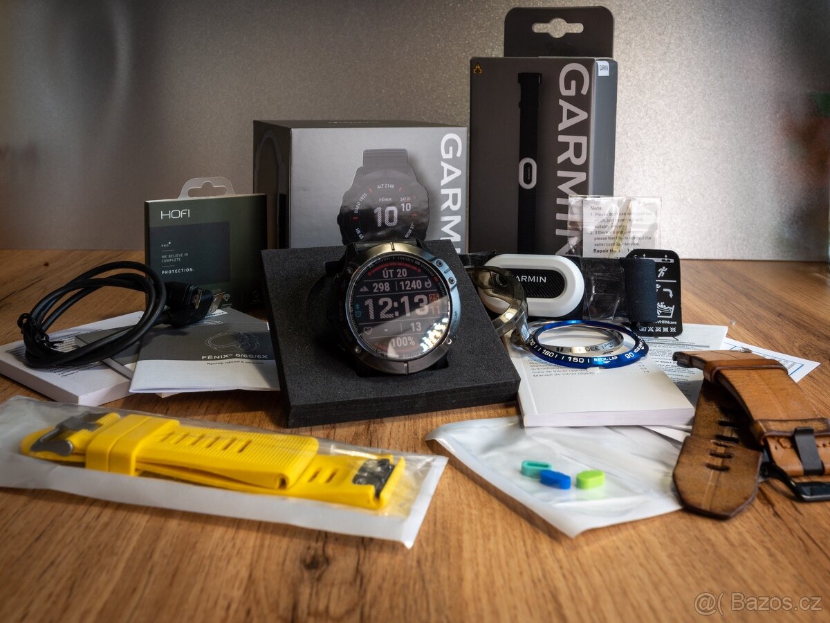 Chytré hodinky Garmin Fenix 6X Pro 51mm+Garmin HRM Pro +