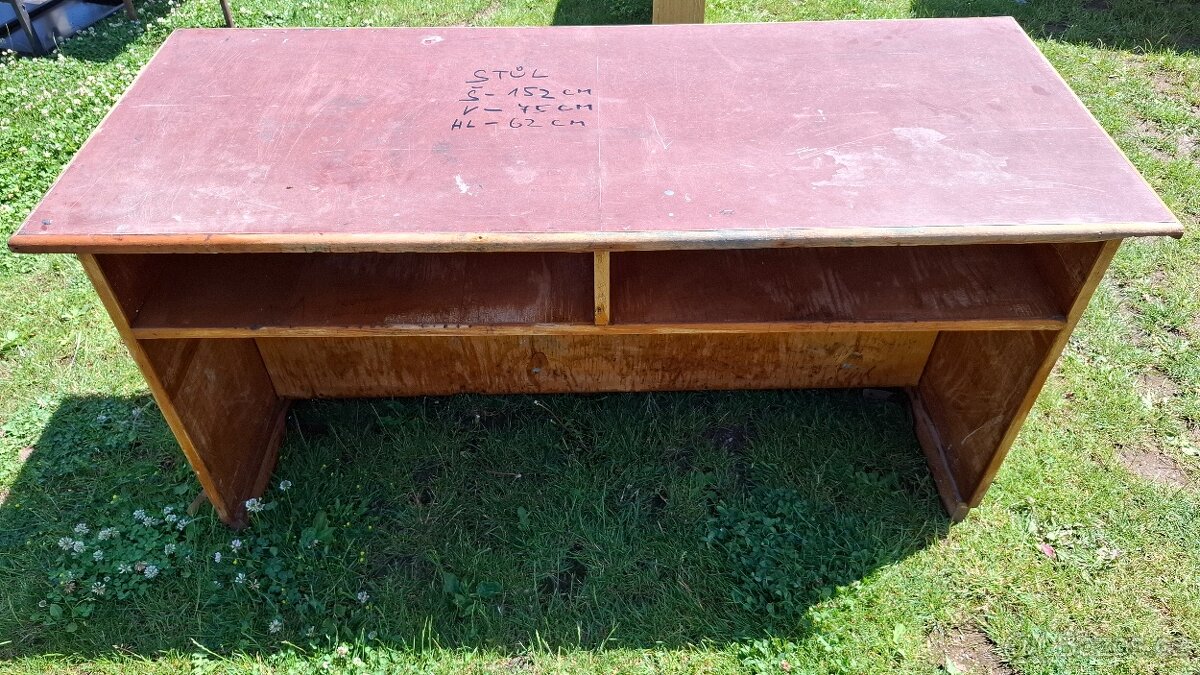 Pracovní stůl PC Retro stůl Kancelářský Stůl