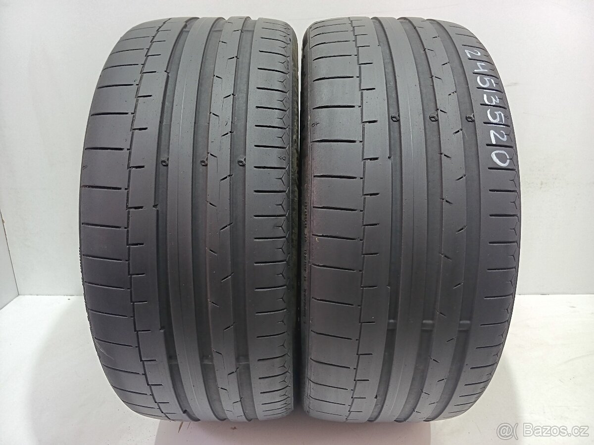 2ks letní pneu 245/35/20 Continental