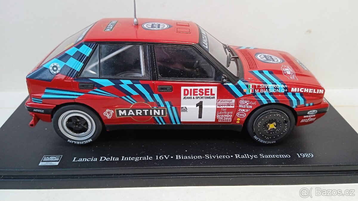 Lancia Delta Integrale 16V 1989 Biasion 1/24 Altaya