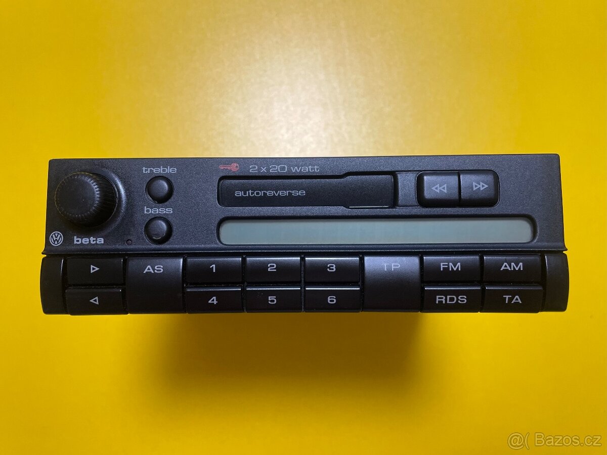 VW Beta 4 autorádio originál s Bluetooth 