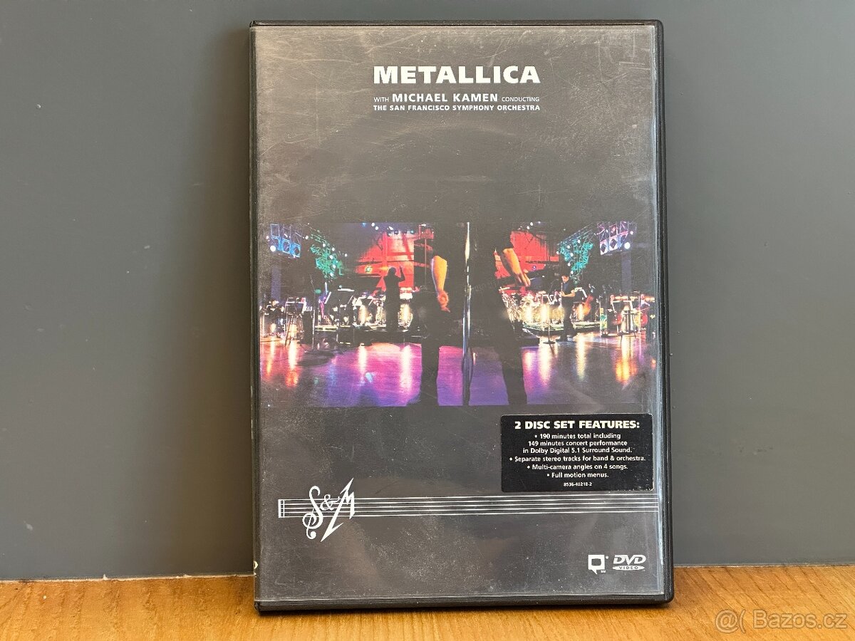 DVD Metallica S&M 1999, 2 DVD, 100% originál
