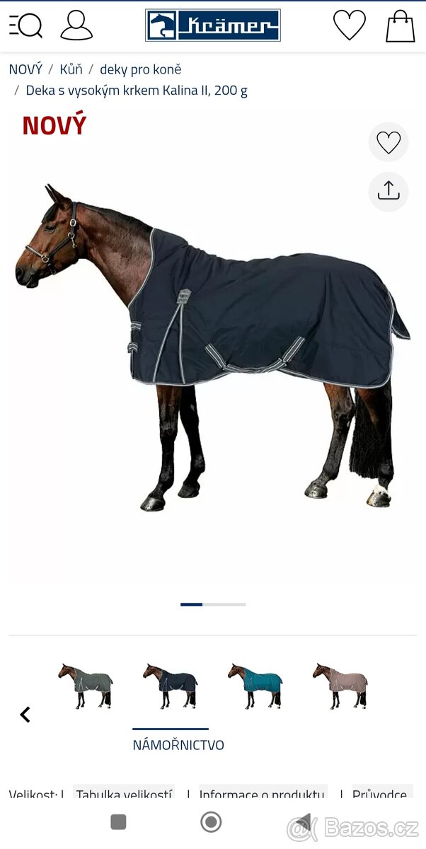 Výběhová deka Thermo Master Kalina II