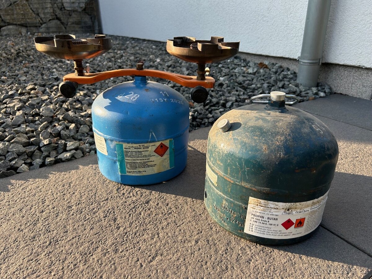 Prodám propanbutanový vařič + náhradní bombu