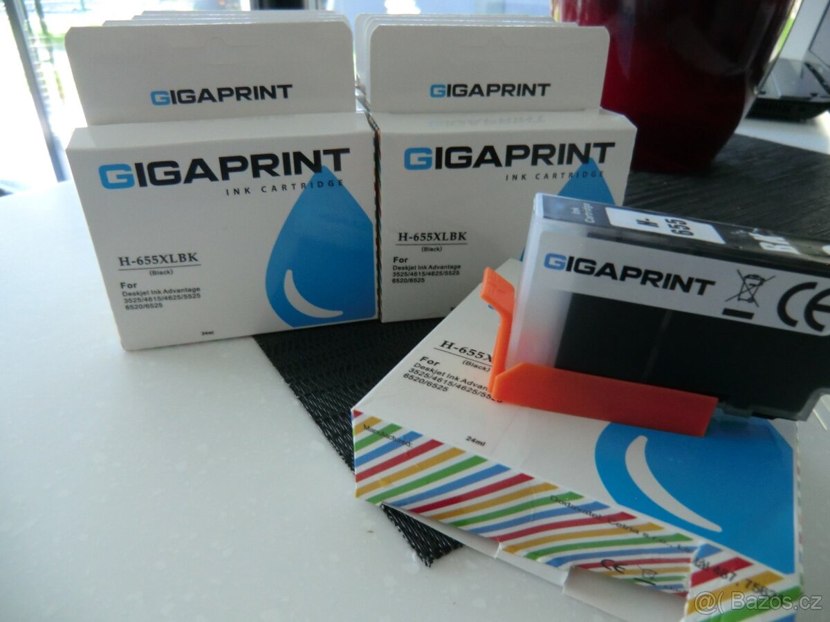 9x TONERY GIGAPRINT- H-655 BARVA- NÁPLŇ DO TISKÁRNY
