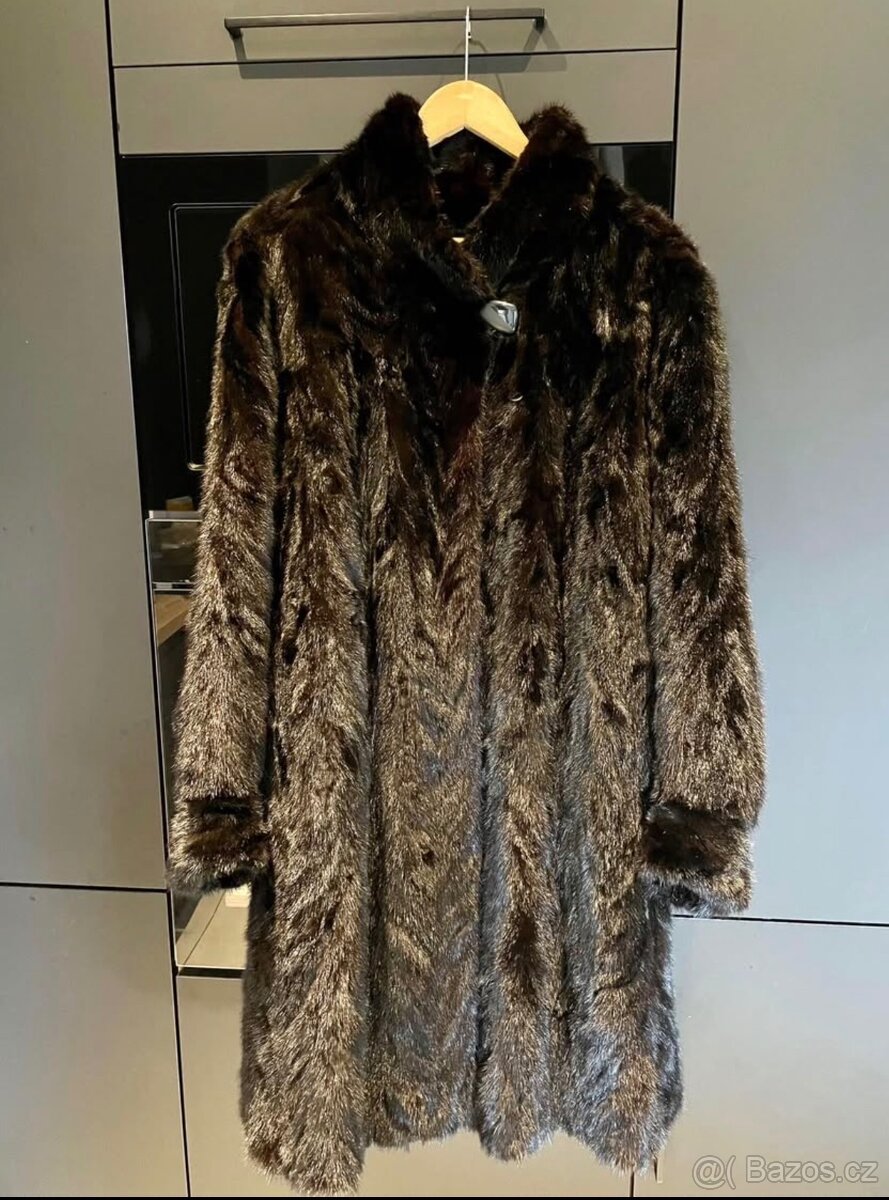 Luxusní norkový kožich – Made in Denmark – Vel. M/L (Oversiz