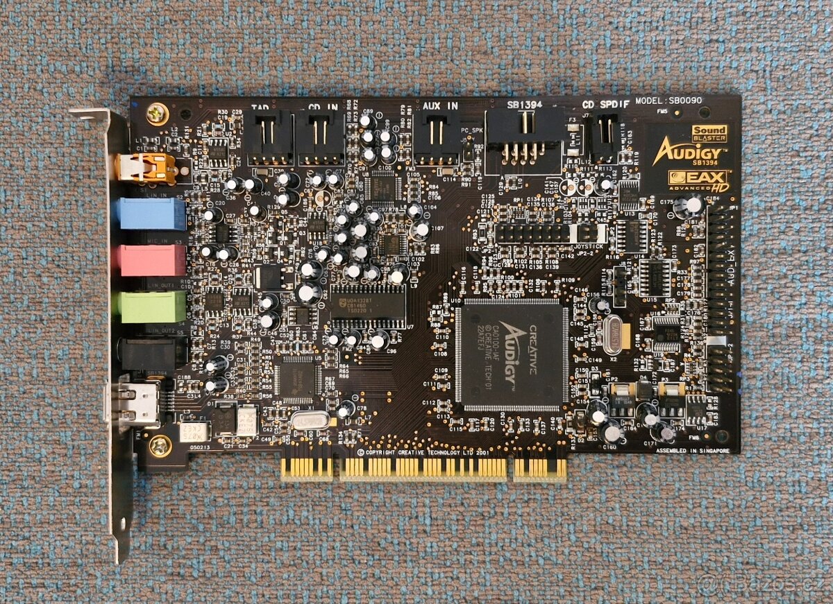 Sound Blaster Audigy EAX Advance HD SB1394 5.1 kanál SB0090