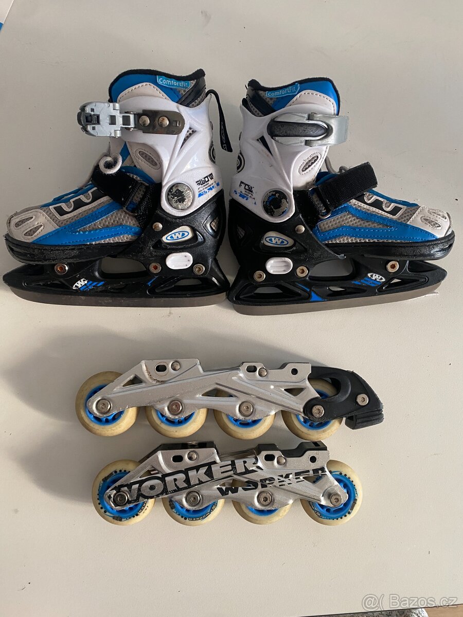 Prodám dětské brusle nastavitelná velikost