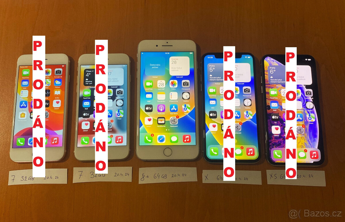 KRÁSNÉ IPHONE k prodeji _ TOP STAV XS a 8 PLUS