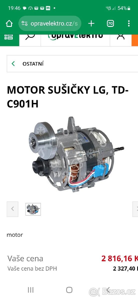 Motor sušičky LG, TD-C901H