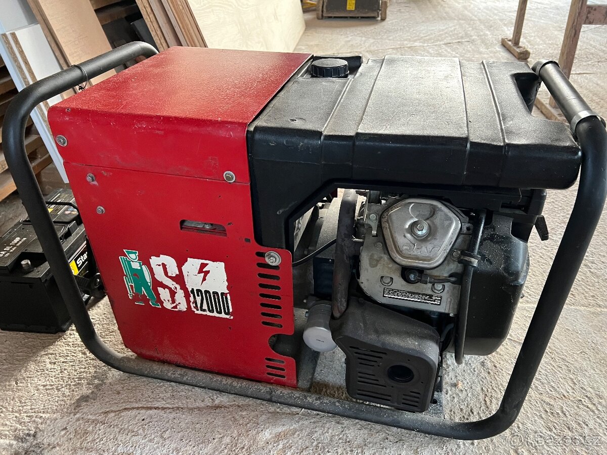 Profi elektrocentrála Honda Pramac 12kwa elektrický startér.