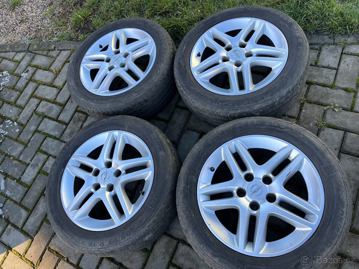 4x alu disky 5x110 R16, letní pneu