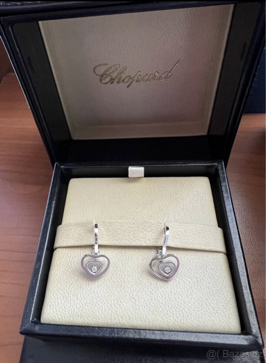 Chopard Happy Diamonds náušnice s plovoucími diamanty
