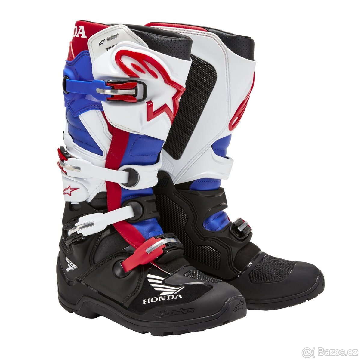 ALPINESTARSTECH 7 ENDURO DRYSTAR HONDA kolekce, (černá/bílá