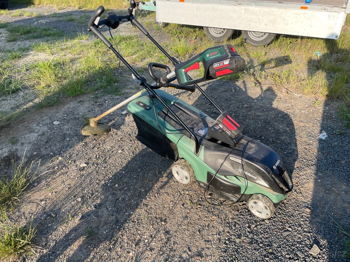 Bosch aku sekačka a strunová sekačka