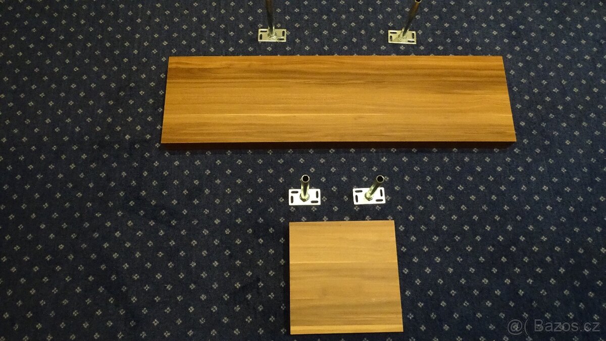Polička na zeď 90x25x5 cm 3 kusy