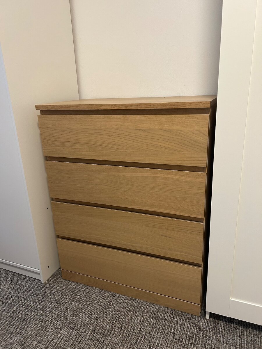 Komoda se 4 zásuvkami MALM - IKEA