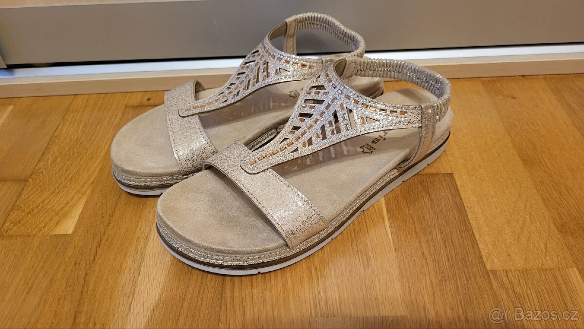 Zlaté sandály Tamaris, vel. 38