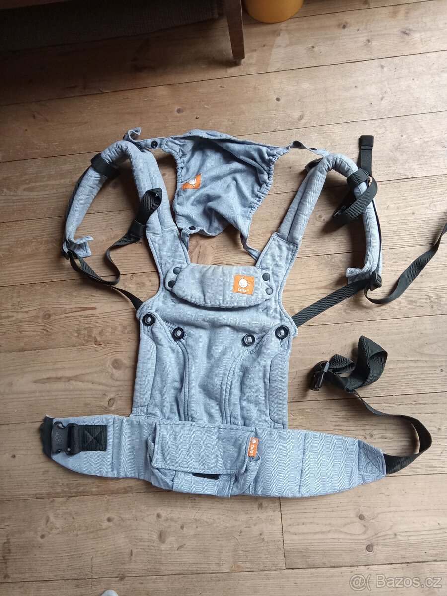 Tula nosítko Rain šedo modré