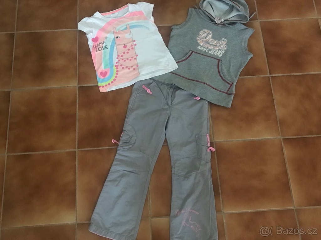 DÍVČÍ PLÁTĚNÉ KALHOTY vel: 128