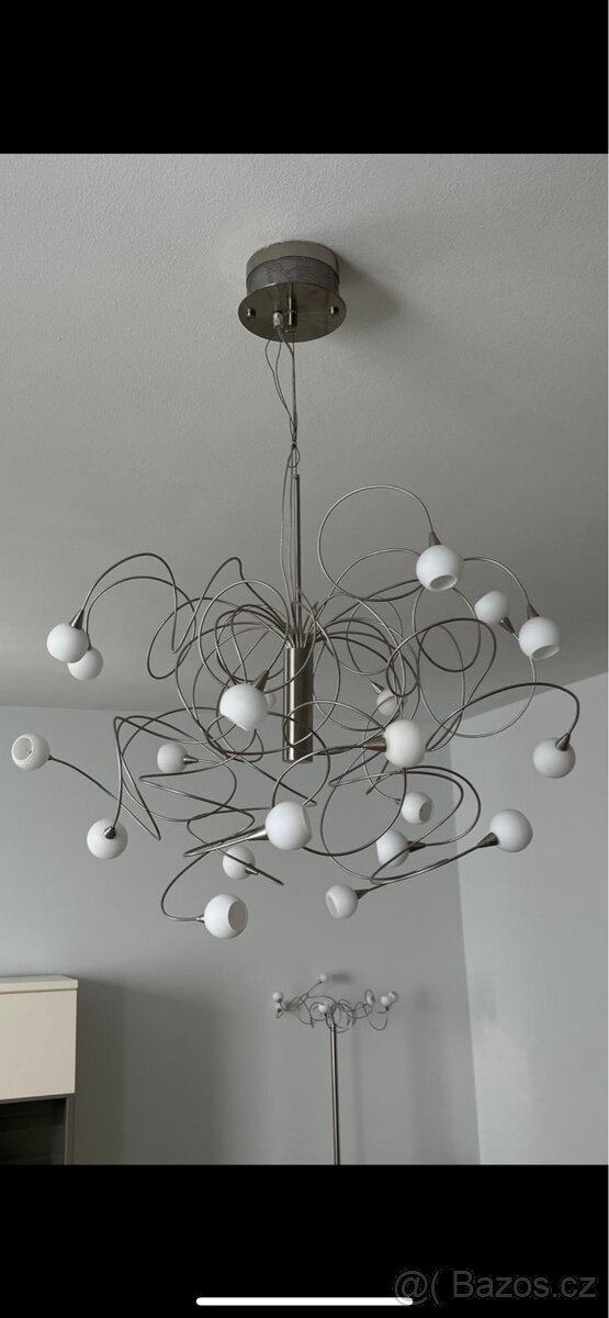 Lustr + dvě stojací lampy