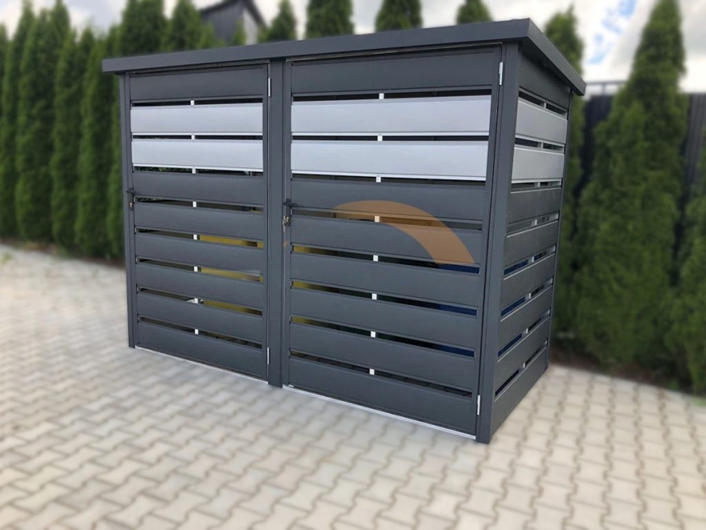 Modulární přístřešek na odpadky