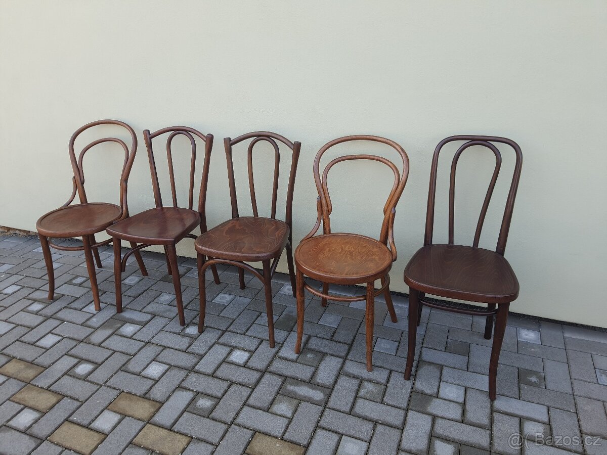 Bukové židle "thonetky" po renovaci