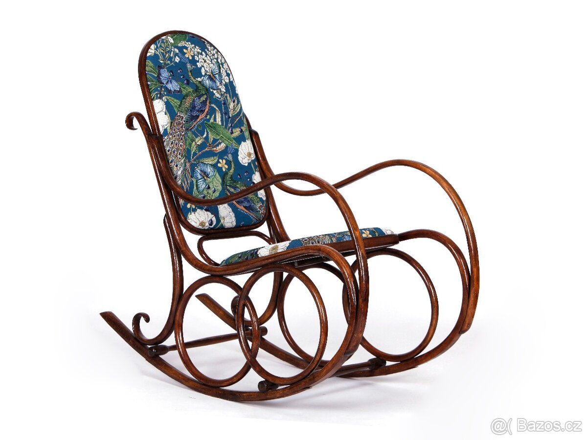 THONET, přečalouněné houpací křeslo, 1920