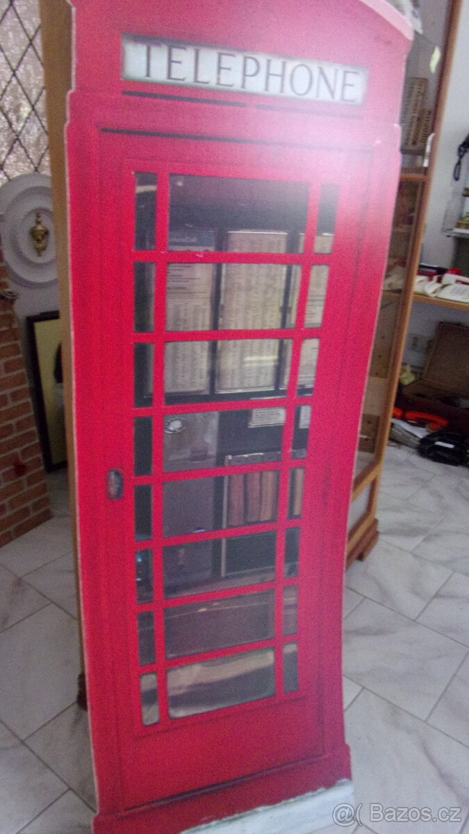 telefonní anglická budka - karton