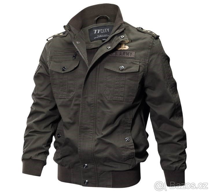 Nová pánská bunda v military stylu