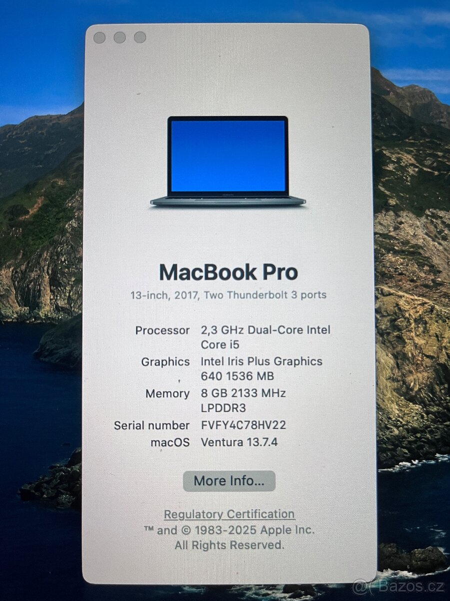 MacBook Pro 13, 8/256GB