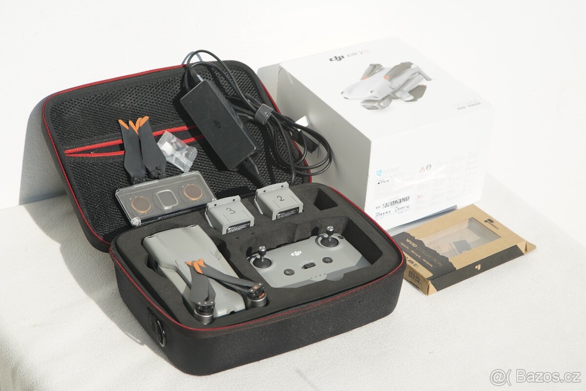 Dji Air 2s - 3 baterie, PolarPro, pevný obal