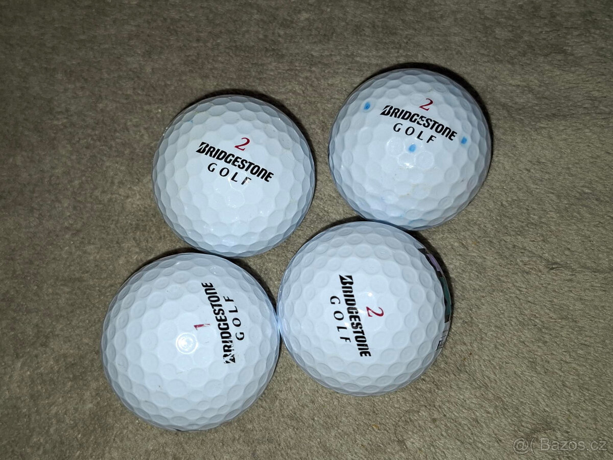 Golfové míčky BRIDGESTONE 4 ks á 20,- Kč - kvalita
