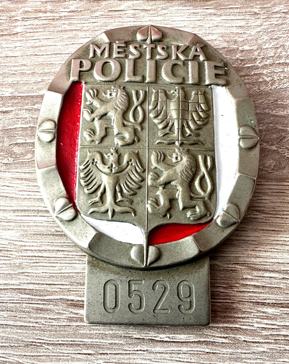 Policie městská odznak ČR placka označení