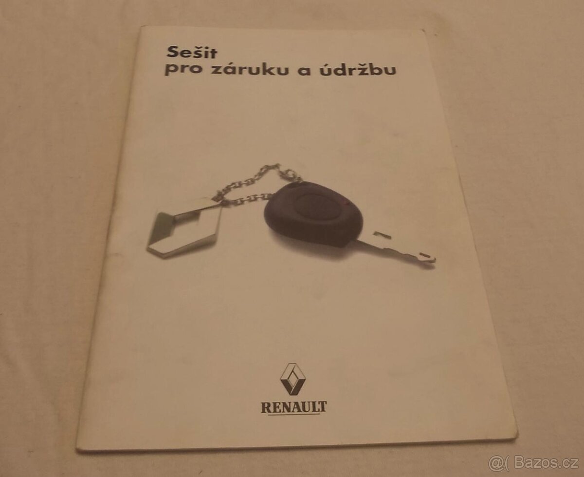 RENAULT – sešit pro záruku a údržbu - „ servisní knížka „