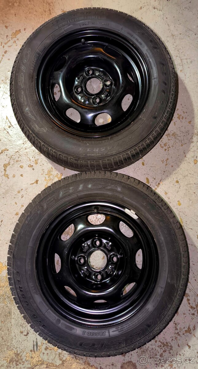 2x Nový disk s novou pneu 4x100 175/65 R13